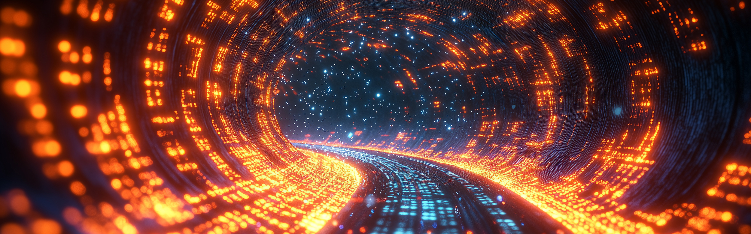 Tunnel Met Data Liggend
